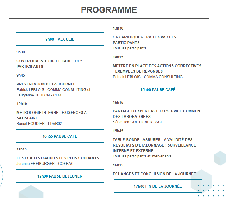 programme journee technique replay 32